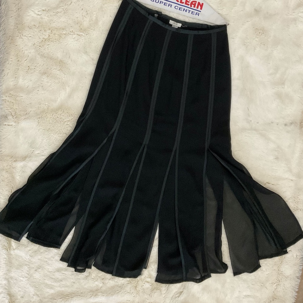 Cache Car Wash skirt with sheer panels